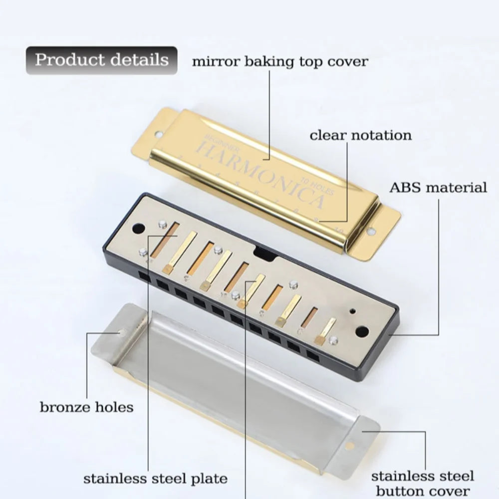 Harmonica C 10 Trous Débutant