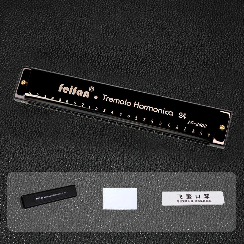 Harmonica Diatonique Noir C