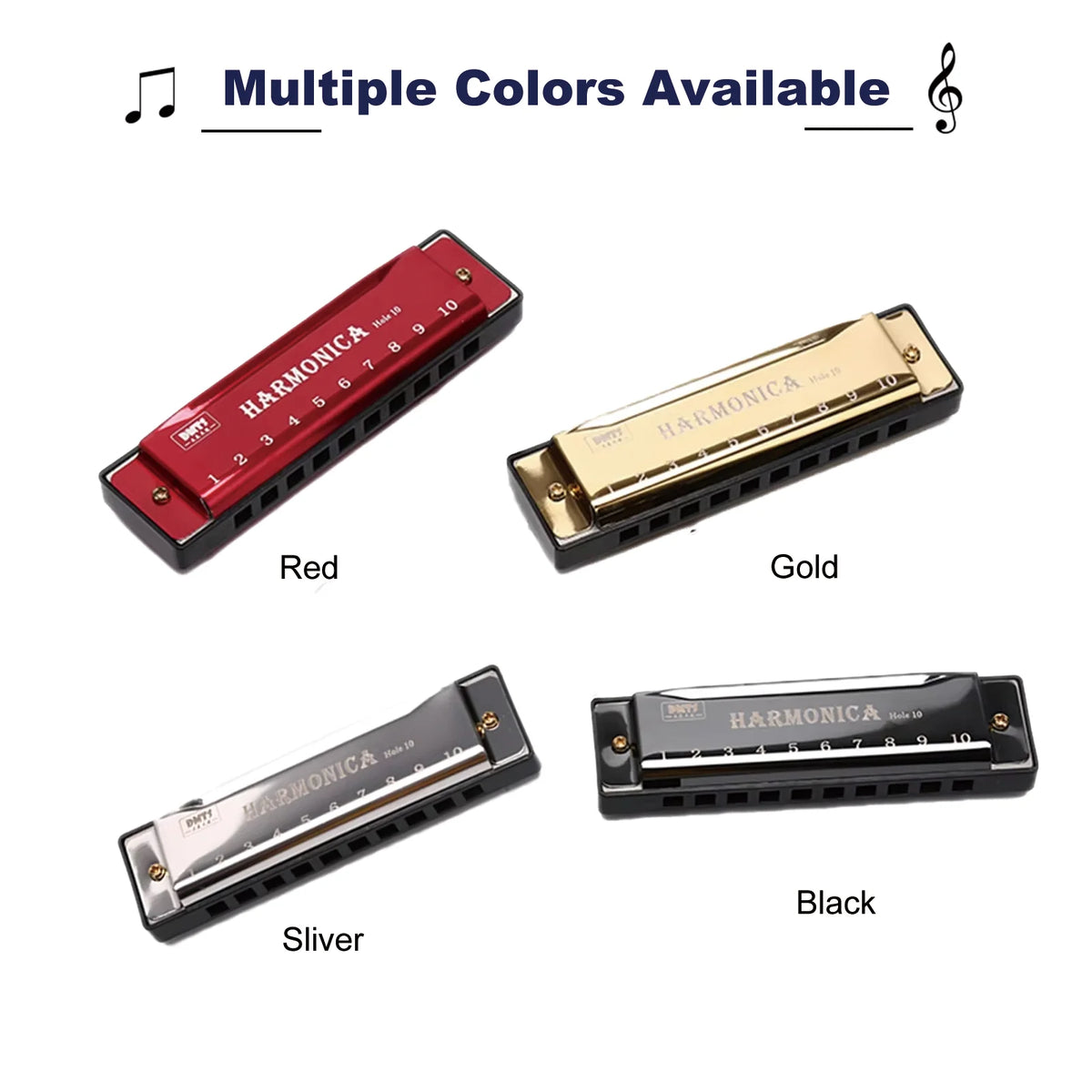 Harmonica Diatonique C Argent