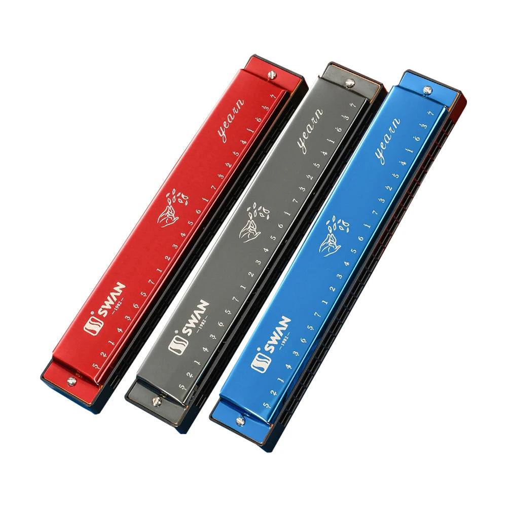 Harmonica Tremolo C Rouge