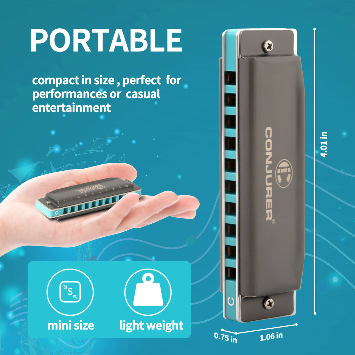 Harmonica 10 Trous Blues Do