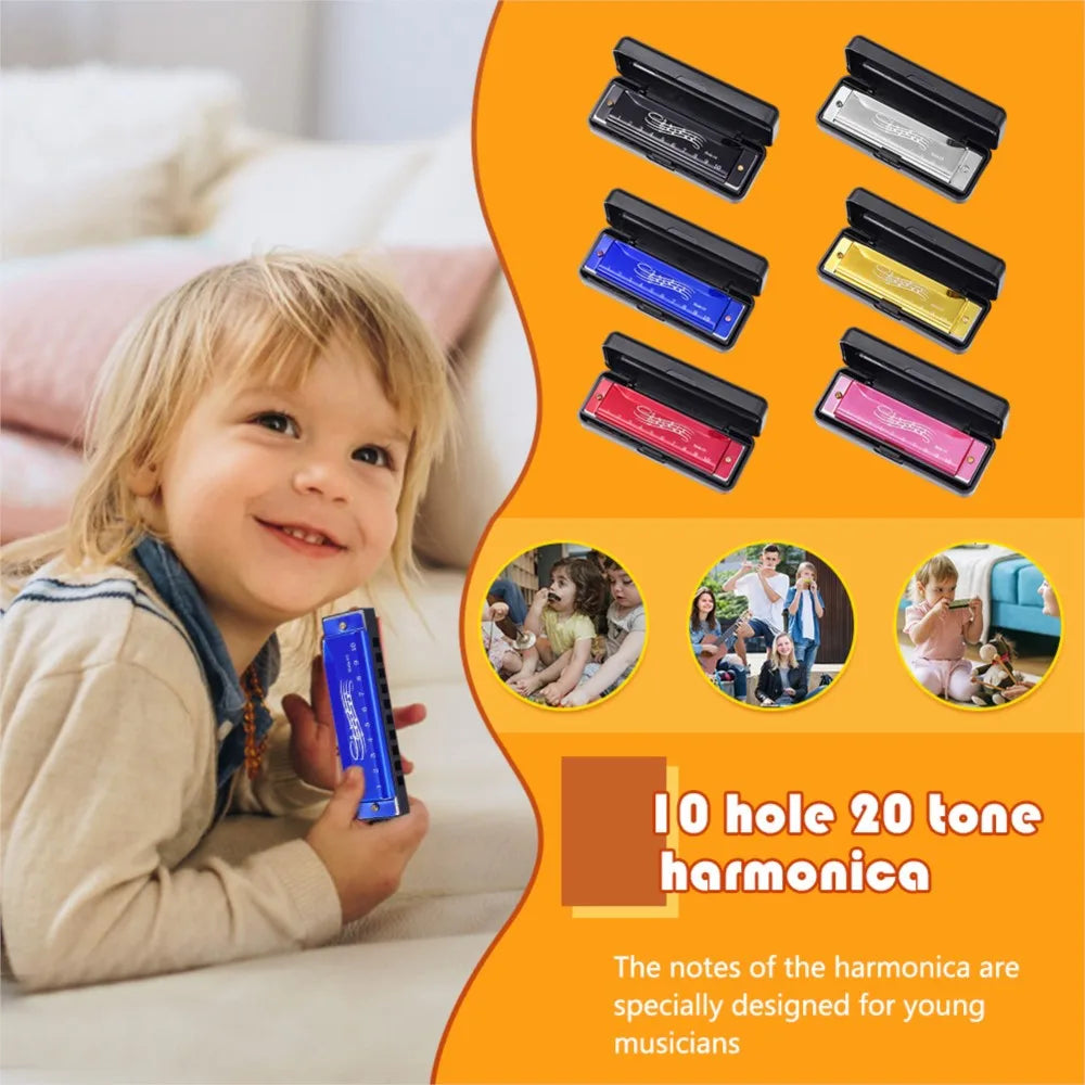 Harmonica débutant Rouge